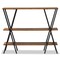 Baxton Studio Norton Walnut Wood and Black Finished Metal Console Table 171-10682 - alternate 3